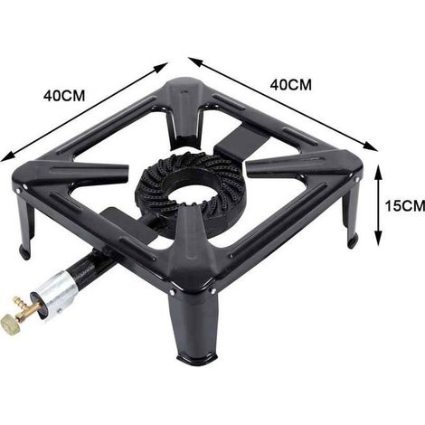 Fornel bioclimatique à gaz 40x40x15 pour camping et cuisine extérieure