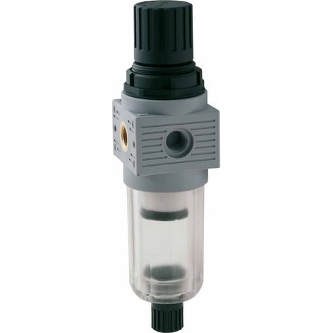 Rs Pro – Régulateur de filtre G 1/4 – Filtration 20µm – Filetage 1/8 pouce – Type de purge manuel semi-automatique - 8pouce (1/2)