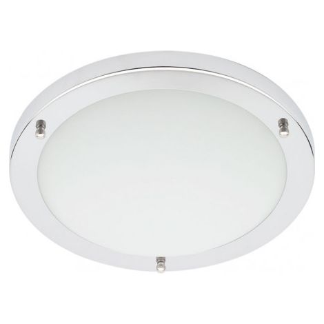 Litecraft Mari Ceiling Light Large Bathroom Flush IP44 Fitting - Polished Chrome (1/5)