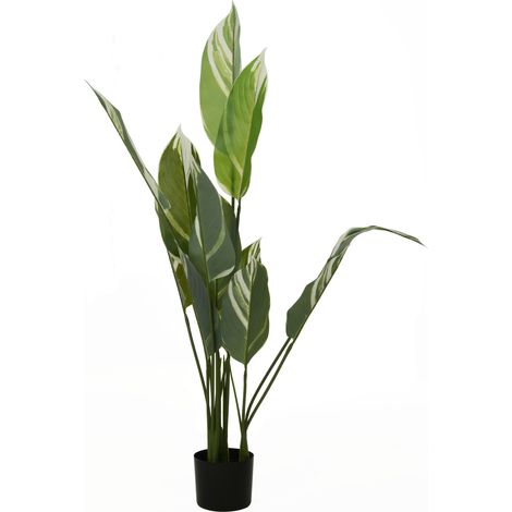 Künstliche Pflanze mit großen Blättern, 118 cm (1/2)