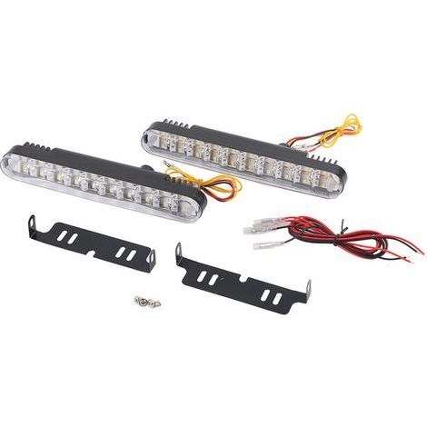 Foctro2X 30 LED voiture 12V DC feux diurnes DRL conduite lumi��re du jour clignotant