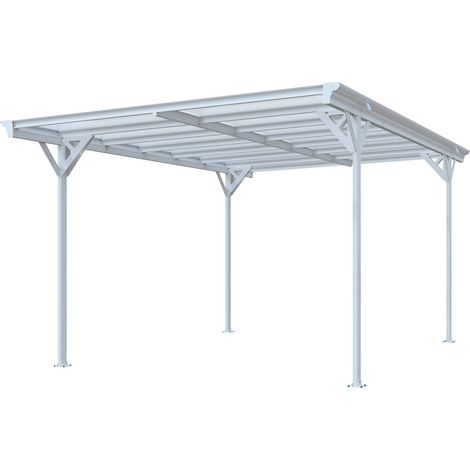 sweeek - Aluminium- und Polycarbonat-Carport 15m² (1/5)