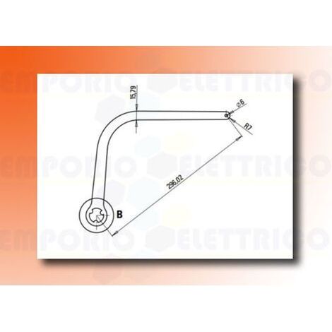Coppia Bracci Alternativi N1d Marrone Ral 8017 Automatismi Faac 1057263 (1/3)