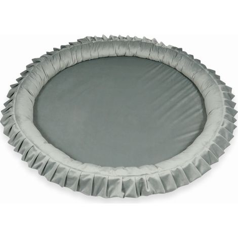 Nestchenmatte 120cm für Kinder, Samtgrau (1/2)