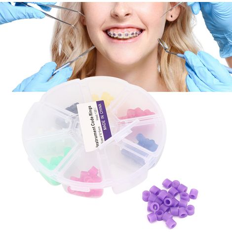 160 anneaux élastiques orthodontiques autoclavables pour appareils dentaires (1/5)