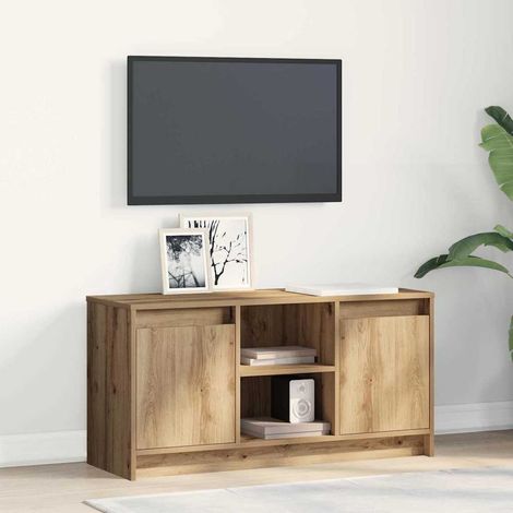 vidaXL Mobile TV Marrone 100 x 34 x 50 cm Legno multistrato