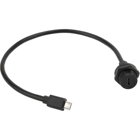 Wasserdichter USB-Anschluss IP67 MICRO USB Buchse/Stecker mit Kabel E10MCTFF/MCAM (0,3 Meter)