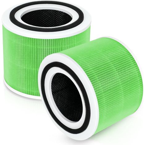 Filtre Levoit - Core300-RF - Préfiltre 3 pièces + Filtre HEPA True H13 + Charbon actif - Lot de 2 - Blanc - Idéal pour les familles avec animaux (1/5)