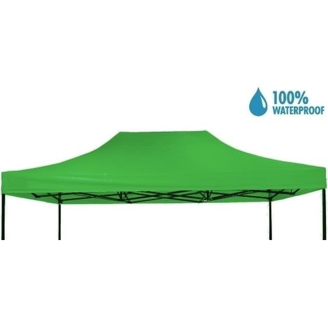 Tetto/Copertura superiore impermeabile per Gazebo 3x4,5m Verde