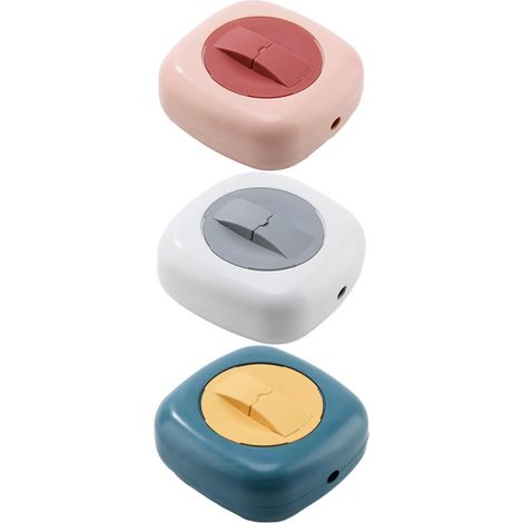 Support de Ligne de Données 3pcs en PP Compact pour Bureau et Maison, Organisateur de Câbles USB et Boîtier de Rangement pour Écouteurs et Câbles Audio (1/5)