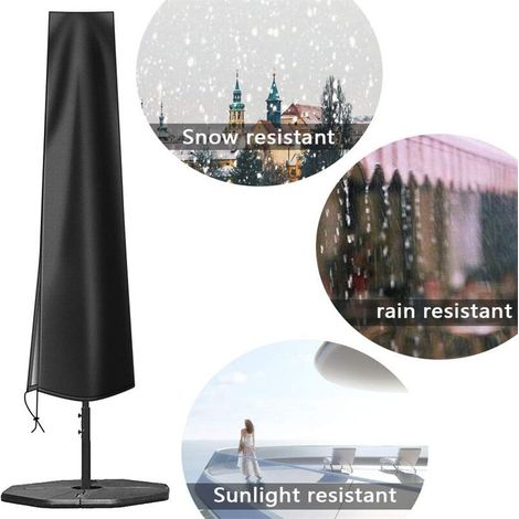 DEESSE SHOP - Housse de Parapluie, Double Couche Imperméable Anti-UV Heavy Duty Tissu Oxford 420D Housse de Parasol Housse de Parasol avec Fermeture à Glissière (1903050cm) (1/3)