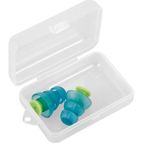 Bouchons D’oreille Antibruit en Silicone Bleu, Petits Bouchons D’oreille pour Avion et Sport, du Bruit, Confort Longue Durée, Protection Auditive Réutilisable (1/5)