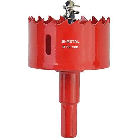 AIDUCHO Scie Cloche 53mm M42 Avec Hexagonale Adaptateur Pour Fer Aluminium, Cloison Sèche, Tuyau, Plastique Métaux 1pcs (1/5)