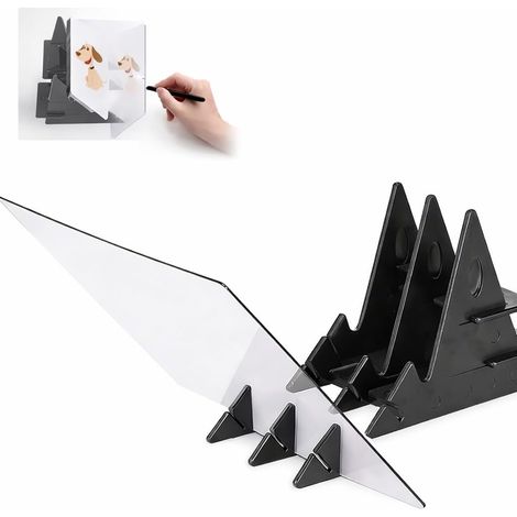Planche de dessin optique 13,5×20 cm Projecteur dessin téléphone tablette Optical Drawing Board en résine portable pour décalquer esquisser apprendre à dessiner (1/5)