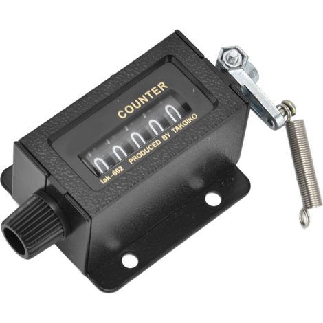 Compteur mécanique 5 chiffres avec fonction de remise à zéro – Verre miroir transparent résistant, précision élevée pour impression professionnelle (1/5)