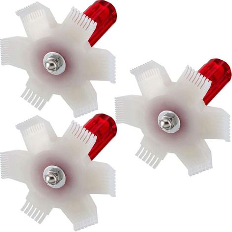 Condenseur Fin Redresseur AC Fin Peigne Climatiseur Radiateur pour Nettoyage Radiateur Évaporateur (3 Ensembles)