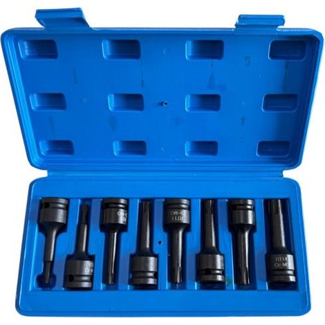 Set 8 Bussole Maschio RIBE RT5–RT14 1/2" Cr-Mo Auto Officina Professionale 07834