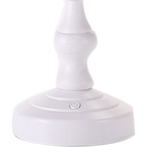 Lampe de bureau rétro feuille de lotus, ingénieuse et charmante, 3 sources de lumière, petite lampe de chevet pour chambre de fille, blanche (1/4)