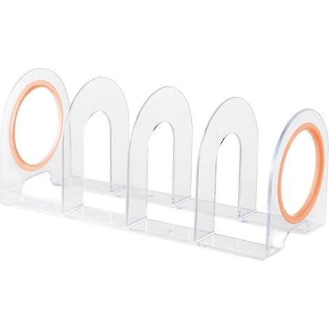 Serre-livres, organiseur de dossiers, trieur, décoration de bureau, étagère, porte-livres pour disques vinyles, enveloppes, courrier-Yellow Rings