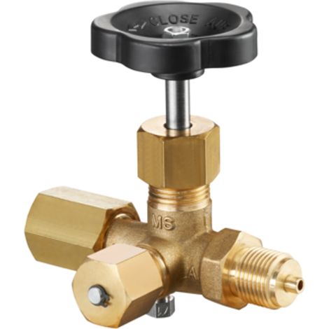 Válvula PARA MANÓMETRO LATÓN / ACERO INOX 1/2 con CONTROL TETINE