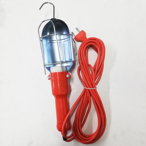 Lampada portatile luce per meccanico carrozziere attacco e27 con gancio (1/2)