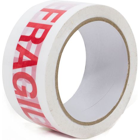 6 x Printed 'FRAGILE' Packaging Tape 50mm x 66m