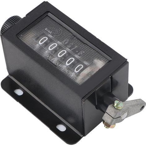 D67-F Compteur à traction, compteur mécanique, compteur à poinçon avec ressort, 5 chiffres. (1/5)