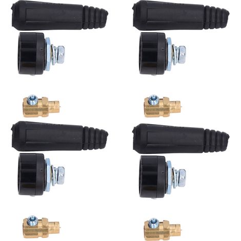 10 Pièces Douille de Prise pour Câble 10-25, Connecteur Rapide pour Soudage TIG et Panneaux, Style Européen (1/5)