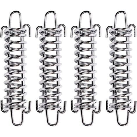 4 Pcs Auvent Fixation Ensemble Tension Ressort Alliage Ressort Auvent Ressort Boucle Robuste Pare-Soleil Voile Kit De Fixation Quincaillerie En Acier Inoxydable Accessoires pour Camping Pinic Randonné (1/5)