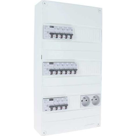 SIEMENS TABLEAU ÉLECTRIQUE PRÉÉQUIPÉ 3 RANGÉES 3ID 63A 12 DISJONCTEURS SIE626324