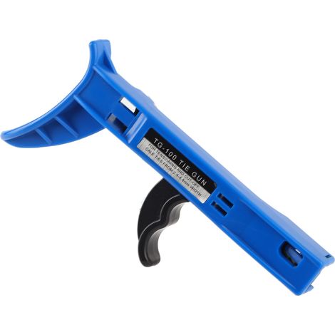 Pistolet à colliers de serrage pour câbles en nylon, fixations en plastique, tendeurs de câbles, outil de coupe pour diamètres de 2,4 à 5,0 mm. (1/5)