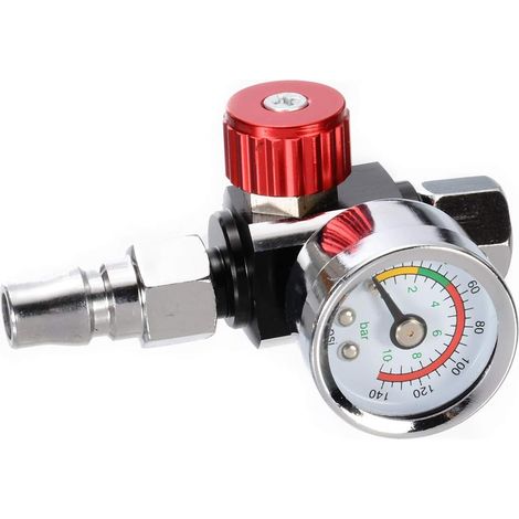 Air Treatment, Pressure Reducer, Pressure Gauge, Air Compressor, Moisture Filter, Filter Regulator with 1/4" Mounting Fitting, Air Tool Parts (1/5)