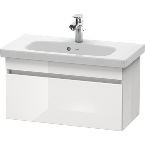 Mueble bajo lavabo DURASTYLE 730x350mm nogal oscuro / blanco mate