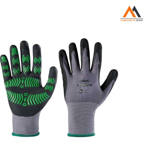 Nylon/Spandex-Handschuh mit Nitrilschaumbeschichtung - TAGLIA: 11 - COLORE: VERDE