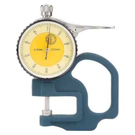 Medidor de espesor digital, medidor de papel, tarjeta, metal, puntero de alta precisión, pantalla, calibrador electrónico, micrómetro, herramienta de medición de 0-0,4'' (0-10 mm) (1/5)