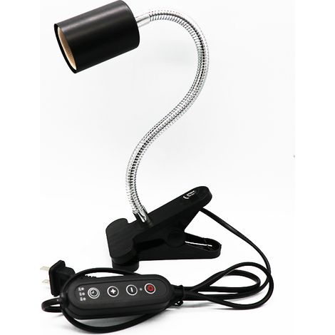 Lámpara De Calor Para Reptiles MINKUROW, Lámpara Solar Con Interruptor Ajustable, Luz Para Reptiles Sin Bombilla (1/5)