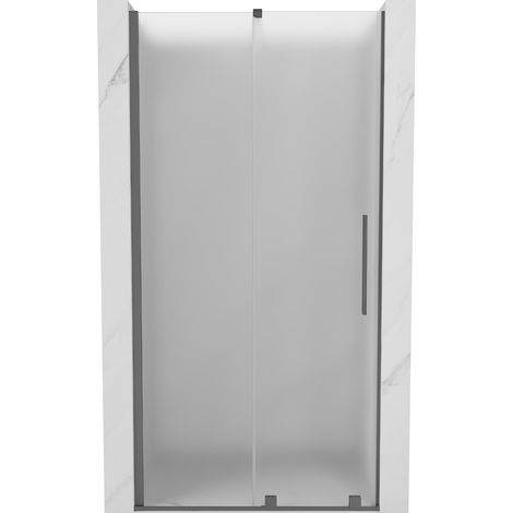 Mexen Velar puertas de ducha correderas 100 cm, escarcha, gun metal - 871-100-000-31-95 (1/5)