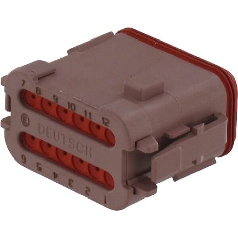 Corpo connettore 12 poli femmina DT bra POSITIONS FEMELLE DEUTSCH DT DSDT0612SDCE05 12 (1/2)