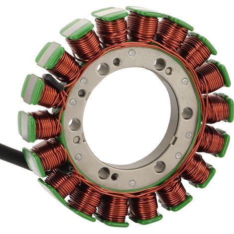 Stator coils 21003-0045 and 21003-0084 for Kawasaki KLR650 motorcycles (2008, 2009, 2010 models), improved high-temperature resistant version. (1/4)