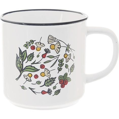 Großer Keramikbecher für Kaffee, Tee und andere weiße Getränke, 650 ml