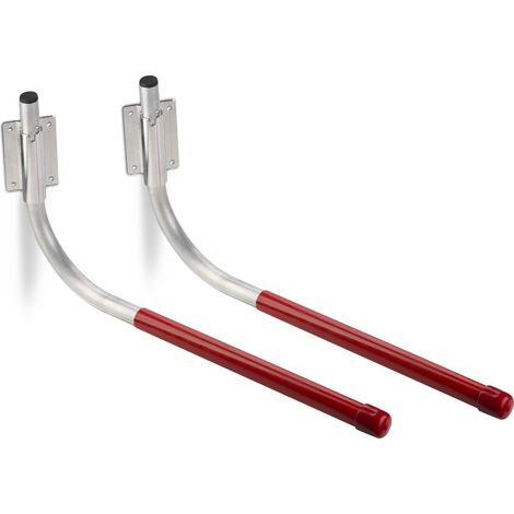 OrgaTech 2er Set Fahrrad-Halter 270 x 550 mm mit Wandmontage (1/3)