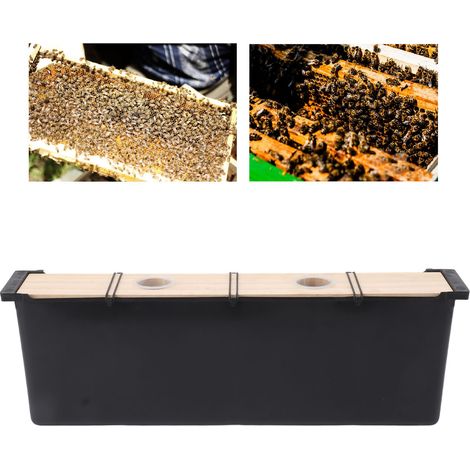 Dispensador de agua para colmenas de madera de pino de 5 litros con inserto de plástico, herramientas de alimentación y fácil instalación. (1/5)