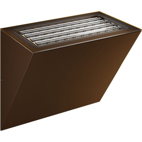 Applique Murale Led Mini Comet 40X90Mm Corten, Interrupteur 10/20W, 2700K/3200K/4000K, Dimmable Triac, Ip65, Beneito & Faure. Design Haute Qualité. (1/5)