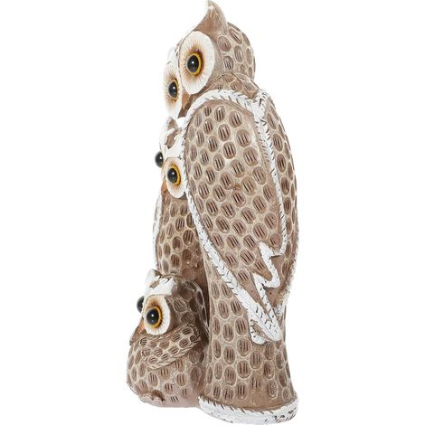 Statue de Hibou en Résine Marron Décorative Apparence Unique pour Décoration de Jardin et Aménagement Paysager Extérieur (1/5)