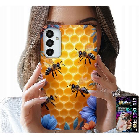 Custodia per Samsung Galaxy M13 4G - cover posteriore a nido d'ape UL con motivo a api (1/5)