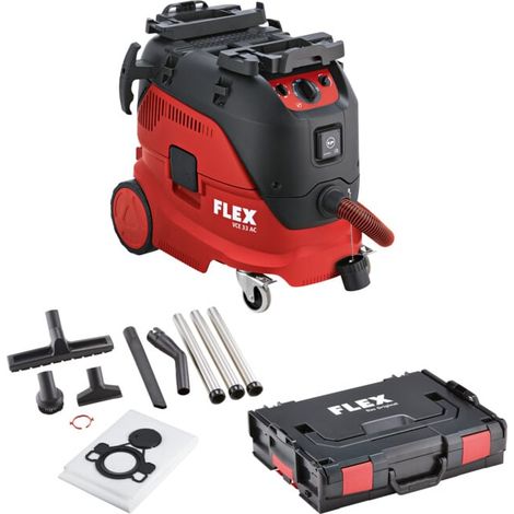 Flex Aspirateur de sécurité VCE 33 M AC + sacs filtrants non tissés avec nettoyage automatique, 30 l, classe M