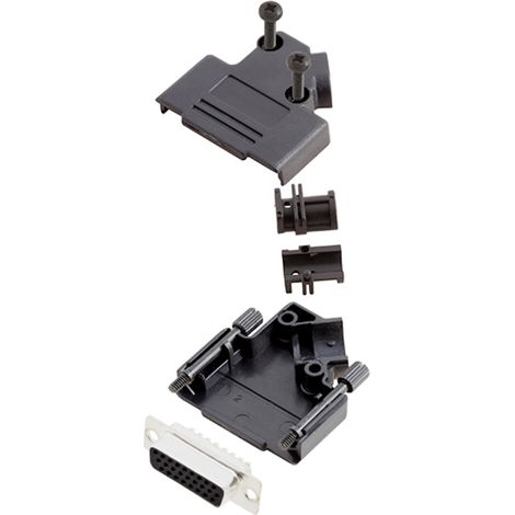 TRU COMPONENTS TCD45PKP15HDS26K 7709880 D-SUB Buchsenleisten-Set 45 ° Polzahl: 26 Lötkelch 1 St.