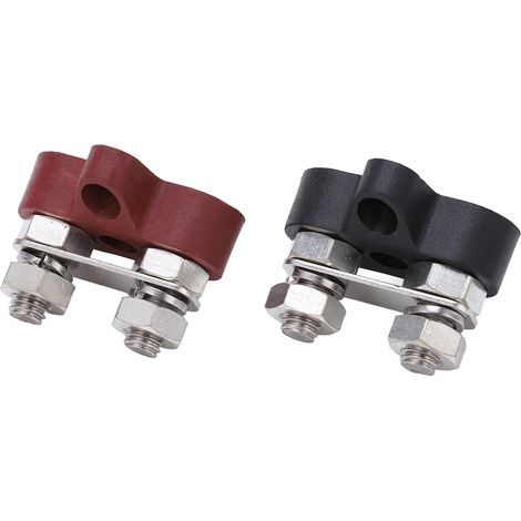 DC48V M8 Rot und Schwarz 80A Batterieverteilerstecker, M8 Gewinde, Stromschienenmontage für Fahrzeuge (1/5)