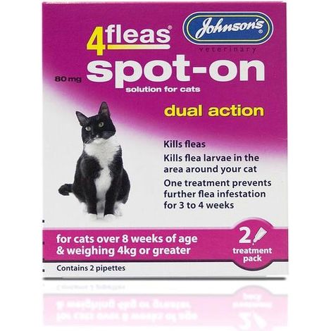 JVP 4 Fleas Spot On Cat 80mg PK6 - 720705