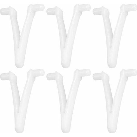 Lot de 6 clips papillon pour brosse de piscine, tête de fixation et accessoires de nettoyage (1/5)
